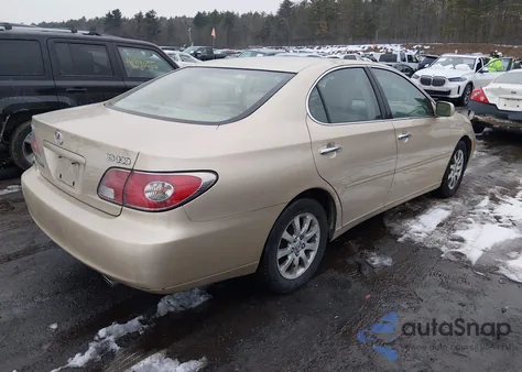 2004 Lexus Es 330 z USA, uszkodzony, nr VIN JTHBA30G945016130